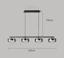 Axyaa LED Pendant Chandeliers for Modern Living and Dining Rooms