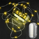Axyaa LED Camping Light Strip 6.5M Waterproof Outdoor Garden Decoration Lamp