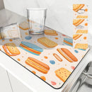 Axyaa Watercolor Cake Cookies Drying Mat for Kitchen Counter Tableware
