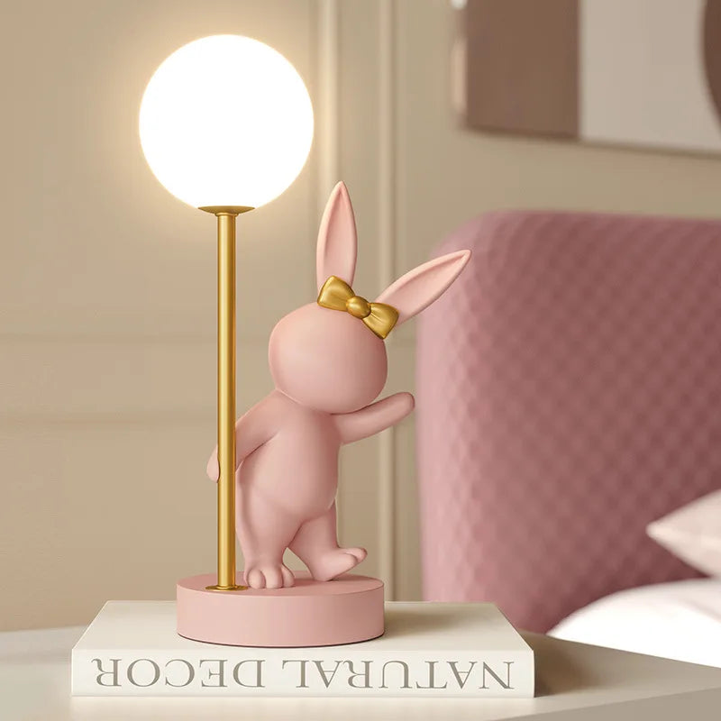 Axya Bunny Lamp: Nordic Luxury Night Light for Bedroom Atmosphere