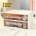 Axyaa Desk Organizer Stackable Drawer Pen Holder Stationery Storage Box