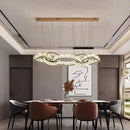 Axyaa Crystal Chandeliers: Modern LED Ceiling Hanging Lights for Living Room