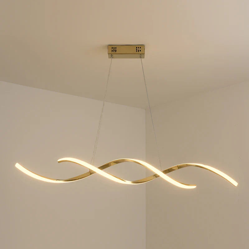 Nordic Style LED Pendant Light by Axyaa - Modern Chrome/Gold Finish