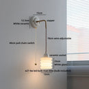 Axyaa Glass Ceramic LED Wall Lamp Modern Nordic Kitchen Stair Light
