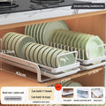 Axyaa Kitchen Pull-out Drainer Storage Rack for Sink Cabinet Tableware Organizing