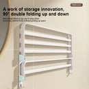 Axyaa Foldable Aluminium Towel Rack, Wall Mounted Bathroom Hardware Set