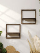 Axyaa Rustic Wall Storage Floating Shelves Bedroom Kitchen Display Small Wall Mounted