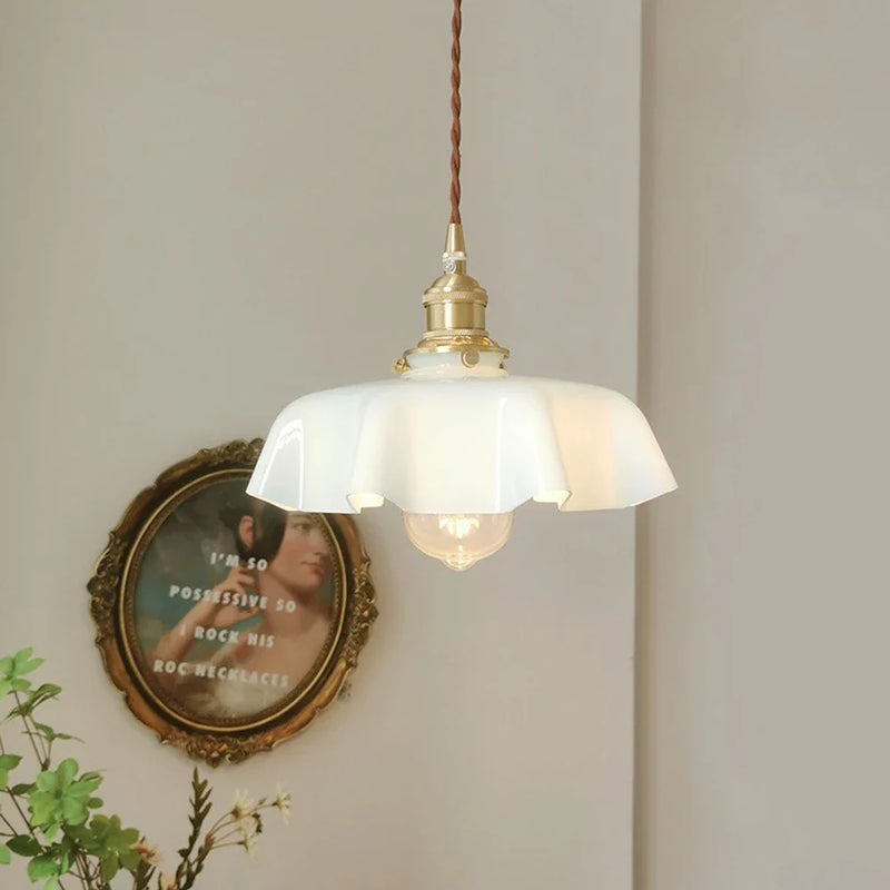 Axyaa Retro Glass Pendant Light - LED E27 Bar Hotel Decor Fixture