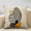 Axyaa Geometric Lines Pattern Art Decoration Cushion Cover 45x45cm Linen