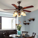 Axyaa 42 Inch Industrial Ceiling Fan with Light and Remote Control