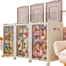 Axyaa Kids Toy Storage Box: Transparent Large Organizer for Dolls, Blocks, and Toys