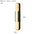 Axyaa Marble LED Wall Light Copper Finish Bedroom Stair Aisle Sconce Lighting