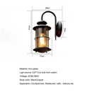 Axyaa Droplet Industrial Outdoor Wall Lamp for Bar Garage Courtyard