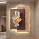 Axyaa Crystal Porcelain Luster Wall Decoration Lamp for Living Room and Corridor