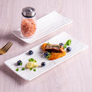 Axyaa Water Pattern Rectangular Sushi Plate for Restaurant, Sashimi & Dim Sum