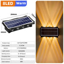 Axyaa Solar Wall Lamp: Up/Down Light for Porch Garden, Balcony, Street