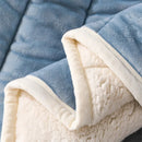 Axyaa Coral Fleece 3-Layer Thicken Blanket Quilt - Soft & Warm Winter Bedding