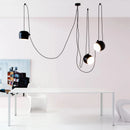 Axyaa Nordic Drum Pendant Chandelier for Dining Room, Cafe, and Kitchen