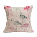 Axyaa Summer Flamingo Linen Pillowcase - 45*45cm