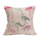 Axyaa Summer Flamingo Linen Pillowcase - 45*45cm