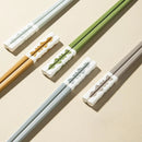 Axyaa Alloy Premium Chopsticks Set 5 Colours Non-Slip & Anti-bacterial 5 Pairs