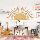 Axyaa Boho Sun Kids Wall Stickers - Nursery Decor for Children's Bedroom