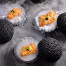 Axya Volcano Stone Soup Bowls Black Tableware Planet Bowl Disk Smoked Bowl