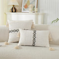Axyaa Geometric Boho Cotton Cushion Cover for Home Decor