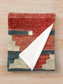 Axyaa Vintage Kars Navaho Weave Aztec Textile Throw Blanket
