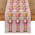 Axyaa Christmas Snowflake Table Runner for Kitchen Holiday Party Decor