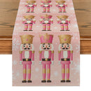 Axyaa Christmas Snowflake Table Runner for Kitchen Holiday Party Decor