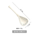 Axyaa Japanese Blue & White Coarse Pottery Long Handle Spoon - Retro Style