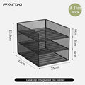 Axyaa Desk Organizer: 4-Tier Desktop Storage Rack & File Holder