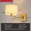 Axyaa Swing Arm Wall Lamp: Modern Iron Foldable Light for Bedroom, Study & Hotel