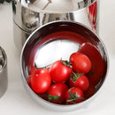 Axyaa Stainless Steel Double Layer Rice Soup Bowl - Durable Kitchen Tableware