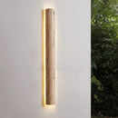 Axyaa Natural Yellow Travertine Wall Lamp for Outdoor Spaces