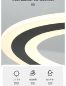 Nordic Design LED Bedroom Pendant Light by Axyaa - Ring-Shaped Restaurant Chandelier