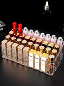 Axyaa Lipstick & Makeup Organizer: Cosmetic & Nail Polish Display Holder Box