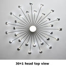 Axyaa Modern Copper Fireworks LED Ceiling Chandelier for Bedroom and Living Room