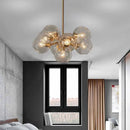 Axyaa Transparent Nordic Chandelier Pendant Light with E27 Bulb
