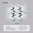 Axyaa Modern LED Wall Lamp White Gold Black Living Room Bedroom Lighting