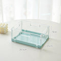 Axyaa Foldable Desk Pet Organizer with Transparent Large Capacity for Cosmetics and Stationery