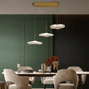 Axyaa Modern LED Lotus Leaf Chandelier with Remote for Apartment Staircase