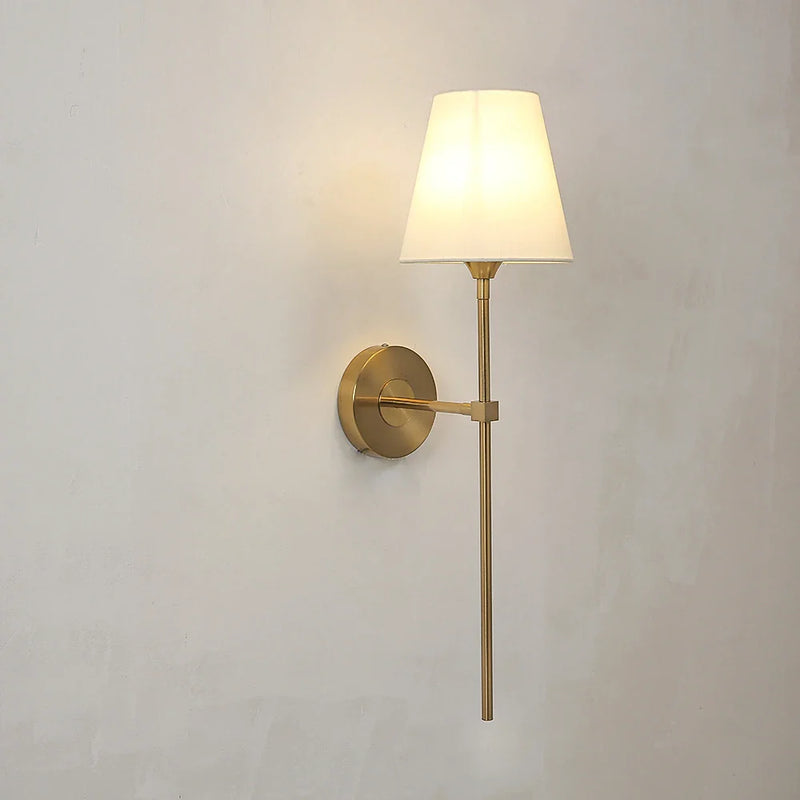 Axyaa American Copper Wall Lamp for Home Decor - Stylish Bedroom and Living Room Lighting