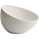 Axyaa Premium White Ceramic Oblique Bowl for Noodles, Fruits, Salads, Hot Pot, and Dipping