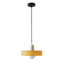 Axyaa Vintage Yellow Glass LED Chandelier Pendant Light - Modern Hanging Lamp for Home