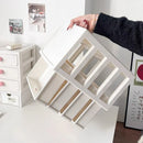 Axyaa Desktop Organizer: Drawer-style Storage Box with Bow Handle for Office Stationery Organization