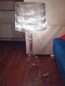 Axyaa White Baroque Ghost Table Lamp, Simple Modern Bedroom Bedside Floor Lamp