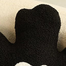 Axyaa Black Flower Pillows - Christmas Decorative 3D Cushion for Home & Hallowmas