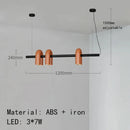 Axyaa Nordic U-shaped Water Pipe Chandelier: Rotatable LED Lighting Fixture